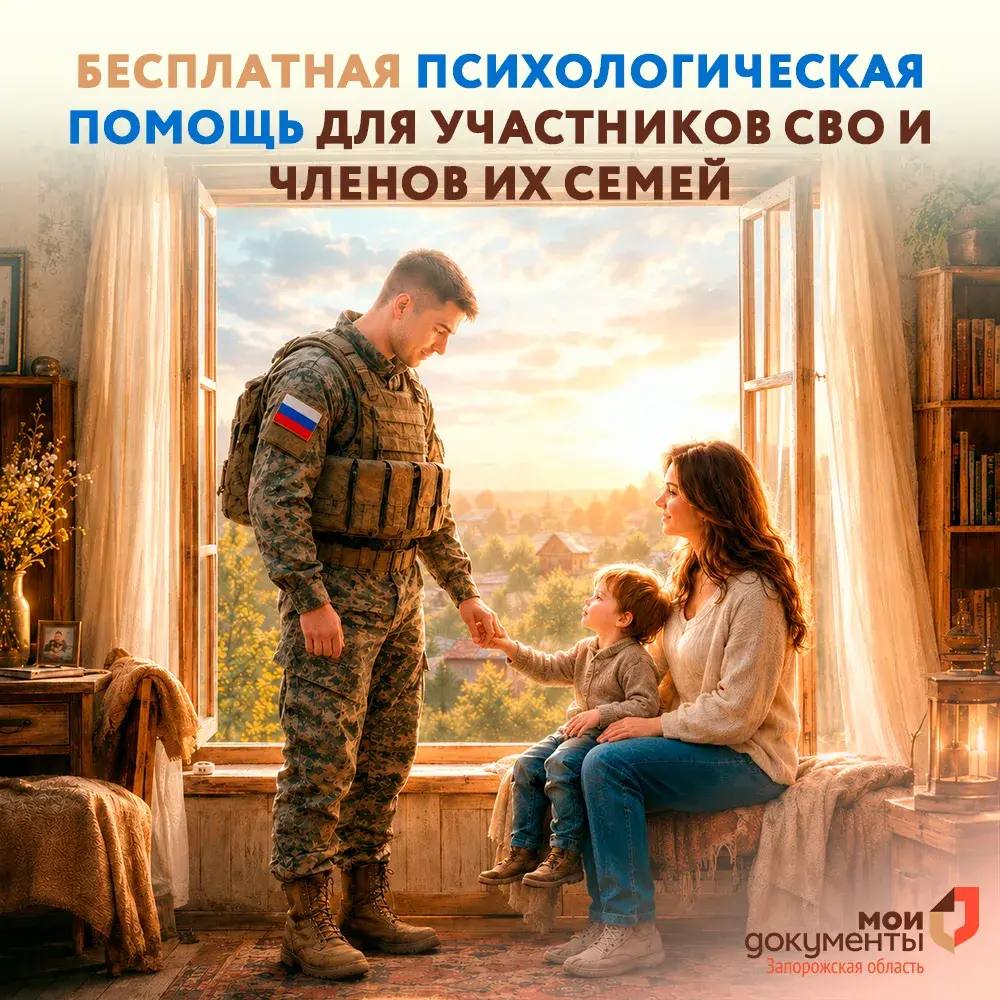 Бесплатная психологическая помощь для участников СВО и членов их семей 